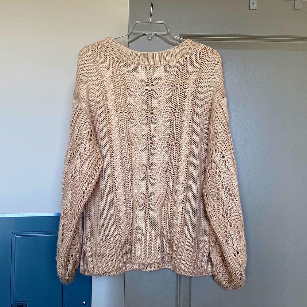 Red Dress Boutique Rose Blush Sweater / Small